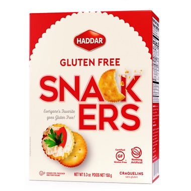 CRACKERS - Haddar Gluten Free Snackers 150 grams K/P